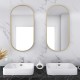 Καθρέπτης Ellipse χρυσό 50x2x80εκ Καθρέπτης Ellipse χρυσό 50x2x80εκ