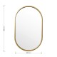 Καθρέπτης Ellipse χρυσό 50x2x80εκ Καθρέπτης Ellipse χρυσό 50x2x80εκ