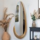 Καθρέπτης οβάλ Marly mdf σε φυσική απόχρωση 50.5x4x127εκ Καθρέπτης οβάλ Marly mdf σε φυσική απόχρωση 50.5x4x127εκ