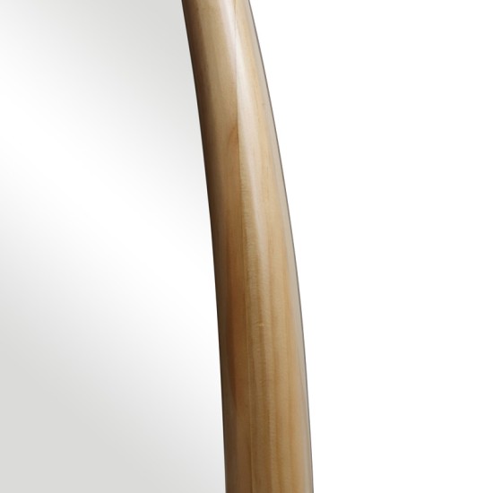 Καθρέπτης οβάλ Marly mdf σε φυσική απόχρωση 50.5x4x127εκ Καθρέπτης οβάλ Marly mdf σε φυσική απόχρωση 50.5x4x127εκ
