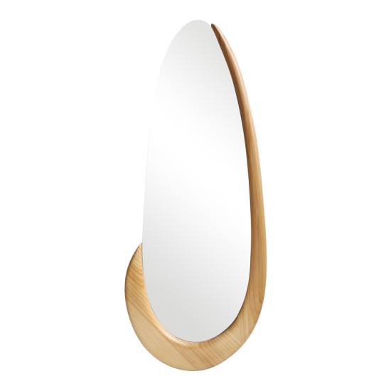 Καθρέπτης οβάλ Marly mdf σε φυσική απόχρωση 50.5x4x127εκ Καθρέπτης οβάλ Marly mdf σε φυσική απόχρωση 50.5x4x127εκ