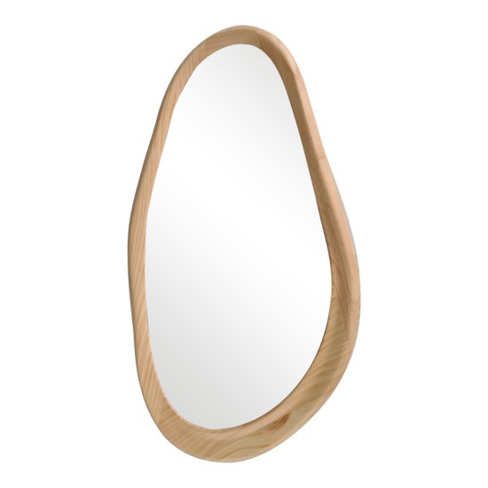Καθρέπτης οβάλ Baloa mdf σε φυσική απόχρωση 44x4x80εκ Καθρέπτης οβάλ Baloa mdf σε φυσική απόχρωση 44x4x80εκ