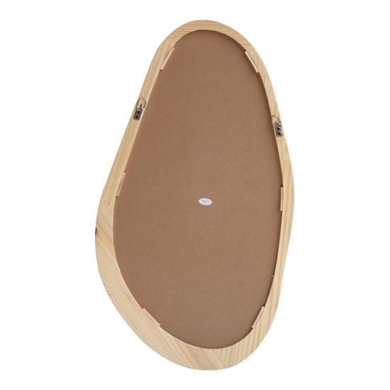 Καθρέπτης οβάλ Baloa mdf σε φυσική απόχρωση 44x4x80εκ Καθρέπτης οβάλ Baloa mdf σε φυσική απόχρωση 44x4x80εκ