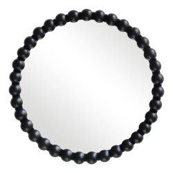 Καθρέπτης Specio  ξύλο σε μαύρη απόχρωση Φ60x4.5εκ