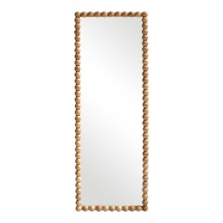 Καθρέπτης Ledalo  ξύλο σε φυσική απόχρωση 45x4.5x130εκ