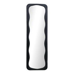 Καθρέπτης Lezour  βελούδο σε μαύρη απόχρωση 50x5x170εκ