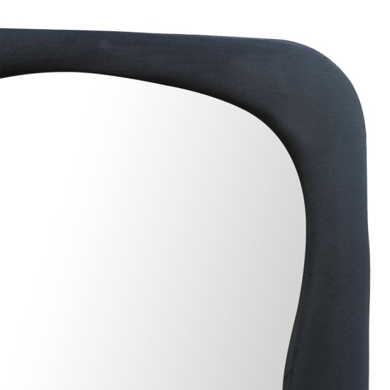 Καθρέπτης Lezour  βελούδο σε μαύρη απόχρωση 50x5x170εκ