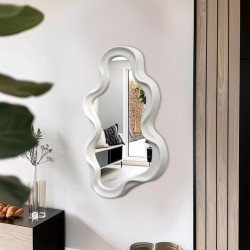 Καθρέπτης Liquid  pp σε λευκή απόχρωση 26x2.7x39εκ