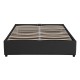Κρεβάτι διπλό Circe pakoworld PU μαύρο με αποθηκευτικό χώρο 150x200εκ Model: 234-000011