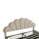 Κρεβάτι διπλό Wardie pakoworld βελούδο μπεζ με αποθηκευτικό χώρο 160x200εκ Model: 234-000016