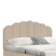 Κρεβάτι Tatiana  βελούδο μπεζ με αποθηκευτικό χώρο 160x200εκ