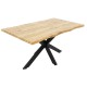 Tραπέζι Gilman MDF sonoma-μαύρο 150x90x75εκ Tραπέζι Gilman MDF sonoma-μαύρο 150x90x75εκ