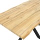 Tραπέζι Gilman MDF sonoma-μαύρο 150x90x75εκ Tραπέζι Gilman MDF sonoma-μαύρο 150x90x75εκ