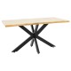 Tραπέζι Gilman MDF sonoma-μαύρο 150x90x75εκ Tραπέζι Gilman MDF sonoma-μαύρο 150x90x75εκ