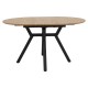Tραπέζι Frances επεκτεινόμενο MDF sonoma-μαύρο 100-140x100x75εκ Tραπέζι Frances επεκτεινόμενο MDF sonoma-μαύρο 100-140x100x75εκ
