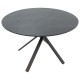 Tραπέζι Cerco MDF μαύρο Φ120x75εκ Tραπέζι Cerco MDF μαύρο Φ120x75εκ