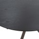 Tραπέζι Cerco MDF μαύρο Φ120x75εκ Tραπέζι Cerco MDF μαύρο Φ120x75εκ