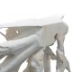 Κονσόλα Lyle pakoworld χειροποίητη μασίφ ξύλο λευκό 100x38x80εκ Model: 238-000006