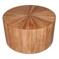 Τραπέζι Osiri  ξύλο acacia σε φυσική απόχρωση Φ80x45εκ Τραπέζι Osiri  ξύλο acacia σε φυσική απόχρωση Φ80x45εκ