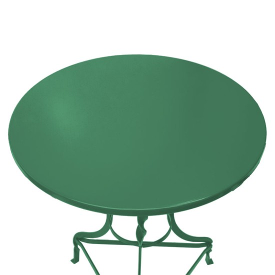 Τραπέζι Noah pakoworld μεταλλικό πράσινο Φ58x72εκ Model: 243-000078