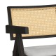Πολυθρόνα Winslow ξύλο rubberwood μαύρο-pvc rattan φυσικό-ύφασμα γκρι Πολυθρόνα Winslow ξύλο rubberwood μαύρο-pvc rattan φυσικό-ύφασμα γκρι