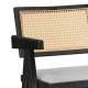 Σκαμπό bar Winslow ξύλο rubberwood μαύρο-pvc rattan φυσικό-ύφασμα γκρι Σκαμπό bar Winslow ξύλο rubberwood μαύρο-pvc rattan φυσικό-ύφασμα γκρι