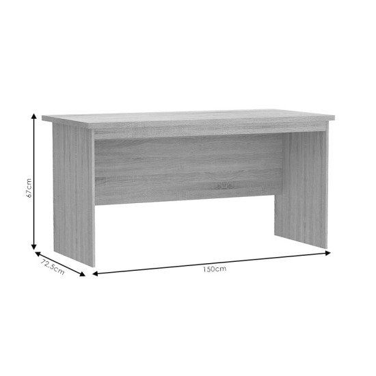 Γραφείο εργασίας Payton σε ανθρακι- wenge απόχρωση 150x72.5x76εκ Γραφείο εργασίας Payton σε ανθρακι- wenge απόχρωση 150x72.5x76εκ