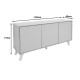 Μπουφές Billie sonoma-γκρι 149x40x77εκ Μπουφές Billie sonoma-γκρι 149x40x77εκ