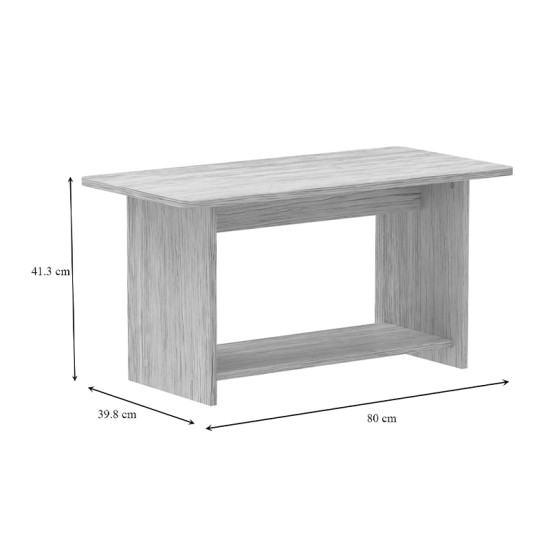 Τραπέζι Kumba σε oak απόχρωση 80x40x42εκ Τραπέζι Kumba σε oak απόχρωση 80x40x42εκ