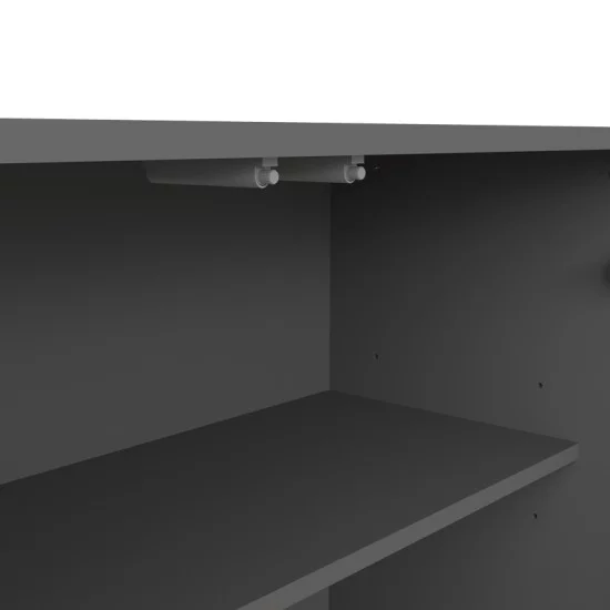 Μπουφές Billie  ανθρακί-sonoma 149x40x77εκ