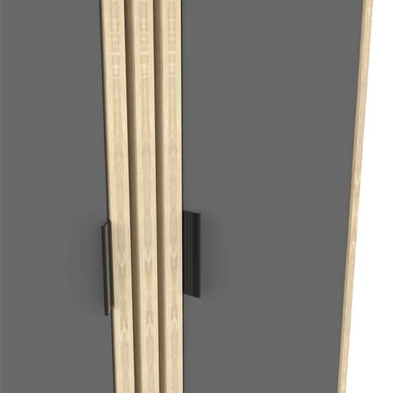 Παπουτσοθήκη-ντουλάπι Shoby  ανθρακί-sonoma 70.5x30x91εκ