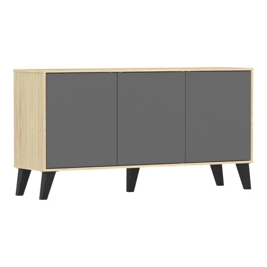 Μπουφές Billie  sonoma-ανθρακί149x40x77εκ