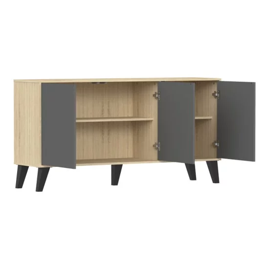 Μπουφές Billie  sonoma-ανθρακί149x40x77εκ