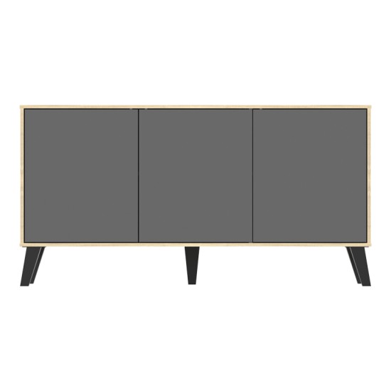 Μπουφές Billie  sonoma-ανθρακί149x40x77εκ