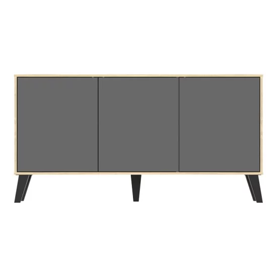 Μπουφές Billie  sonoma-ανθρακί149x40x77εκ