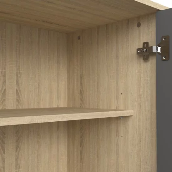 Μπουφές Billie  sonoma-ανθρακί149x40x77εκ