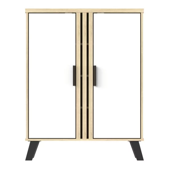 Παπουτσοθήκη-ντουλάπι Shoby  λευκό-sonoma 70.5x30x91εκ