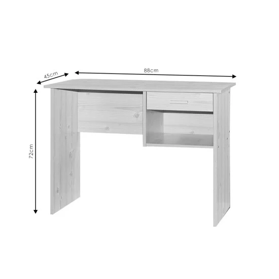 Γραφείο εργασίας με συρτάρι Michael γκρι 88x45x72εκ Γραφείο εργασίας με συρτάρι Michael γκρι 88x45x72εκ
