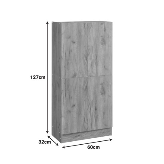 Παπουτσοθήκη-ντουλάπι Felicity χρώμα φυσικό mo 60x32x127εκ Παπουτσοθήκη-ντουλάπι Felicity χρώμα φυσικό mo 60x32x127εκ