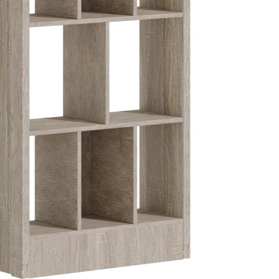 Βιβλιοθήκη Dividre  sonoma oak μελαμίνης 80x30x181εκ Model: 249-000049