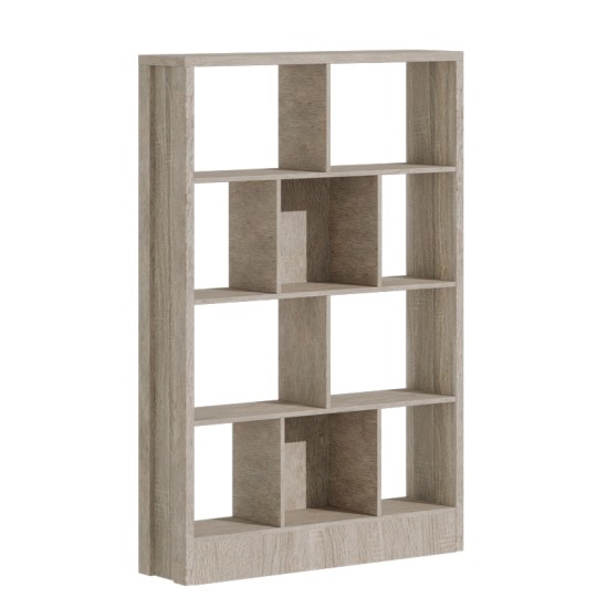 Βιβλιοθήκη Dividre  sonoma oak μελαμίνης 120x30x181εκ Model: 249-000050