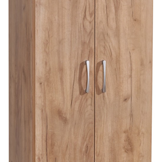 Ντουλάπα Jonar  δίφυλλη oak μελαμίνης 60x42x180εκ Model: 249-000057