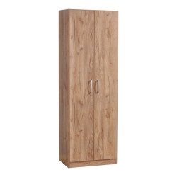 Ντουλάπα Jonar  δίφυλλη oak μελαμίνης 60x42x180εκ Model: 249-000057