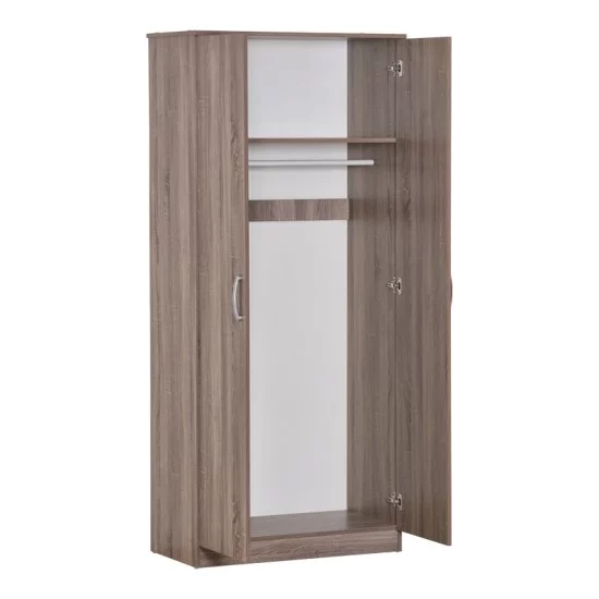 Ντουλάπα ρούχων δίφυλλη Zelia σε sonoma-oak απόχρωση 79x42x180εκ Ντουλάπα ρούχων δίφυλλη Zelia σε sonoma-oak απόχρωση 79x42x180εκ