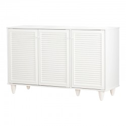 Παπουτσοθήκη-ντουλάπι Ronan  σε λευκή απόχρωση 105x35x66εκ