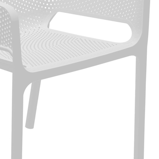 Πολυθρόνα Integral pakoworld PP λευκό Model: 253-000003