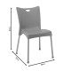 Καρέκλα Crafted pakoworld PP σκούρο μπλε-αλουμίνιο γκρι Model: 253-000038