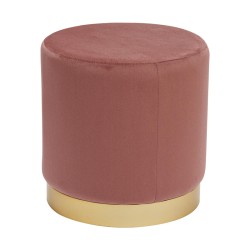 Σκαμπό Dash  βελούδο σάπιο μήλο-χρυσό Φ35x35εκ