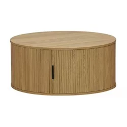 Τραπέζι σαλονιού Scandi  MDF σε φυσική απόχρωση Φ80x35.5εκ