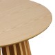 Τραπέζι σαλονιού Domonic  mdf/pw σε φυσική απόχρωση Φ80x45εκ